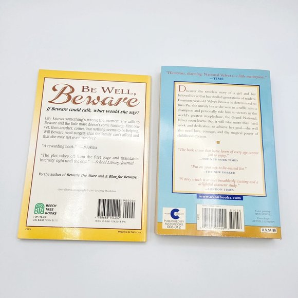 Vintage 90s Lot of 5 Horse Themed Young Adult Books Willow King National Velvet - Picture 3 of 12